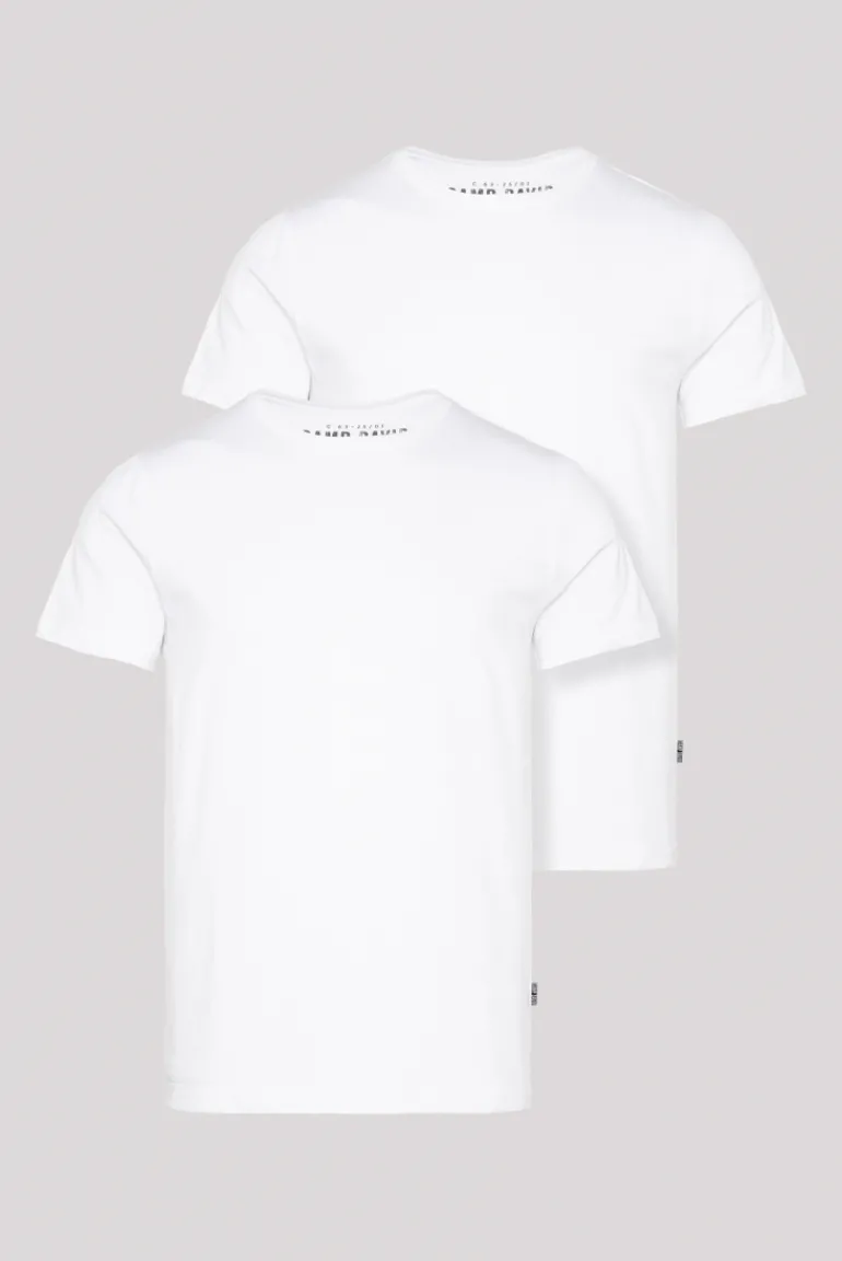 Shop CAMP DAVID & SOCCX Basic T-Shirt Rundhals 2er-Pack opticwhite
