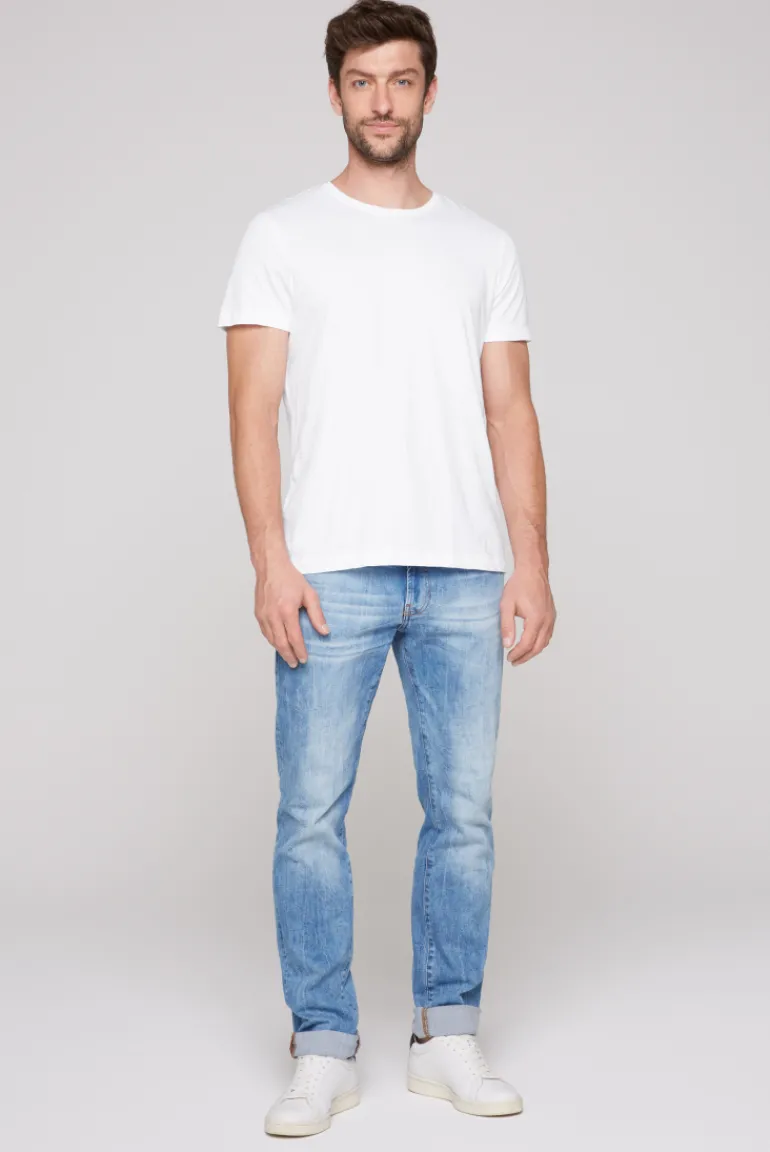 Shop CAMP DAVID & SOCCX Basic T-Shirt Rundhals 2er-Pack opticwhite