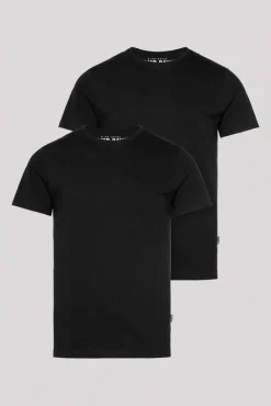 Clearance CAMP DAVID & SOCCX Basic T-Shirt  Rundhals 2er-Pack black