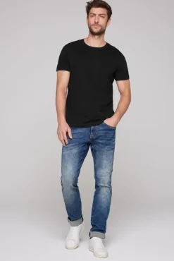 Clearance CAMP DAVID & SOCCX Basic T-Shirt  Rundhals 2er-Pack black