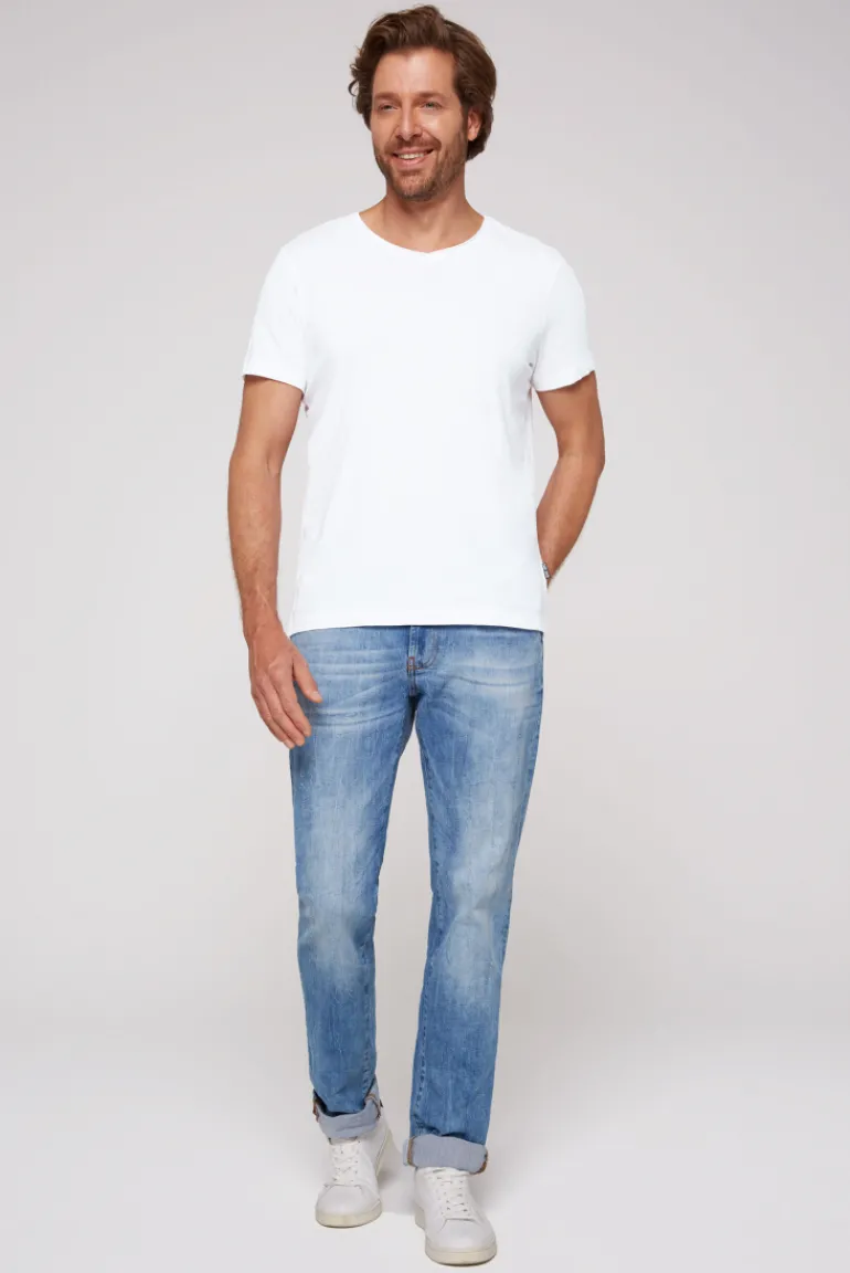 Shop CAMP DAVID & SOCCX Basic T-Shirt V-Neck 2er-Pack opticwhite