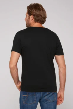 Discount CAMP DAVID & SOCCX Basic T-Shirt V-Neck 2er-Pack black