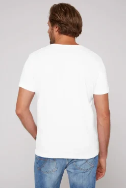 Outlet CAMP DAVID & SOCCX Basic T-Shirt V-Neck 2er-Pack opticwhite