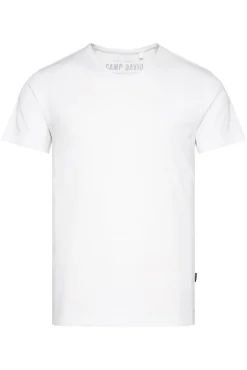 Online CAMP DAVID & SOCCX Basic T-Shirt V-Neck mit Used-Kante opticwhite