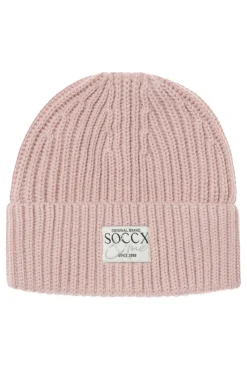 Cheap CAMP DAVID & SOCCX Beanie in Rippstrick mit Label Patch rose blush roseblush
