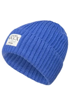 Best CAMP DAVID & SOCCX Beanie in Rippstrick mit Label Patch vividblue
