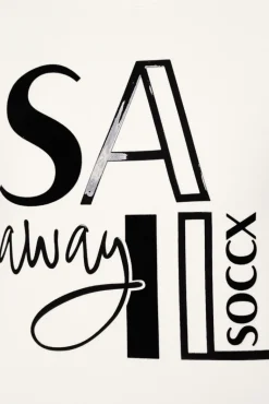 Store CAMP DAVID & SOCCX Bonded Sweatshirt mit Glossy-Print ivory