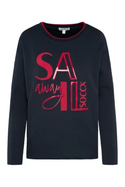 Best CAMP DAVID & SOCCX Bonded Sweatshirt mit Glossy-Print blue navy bluenavy