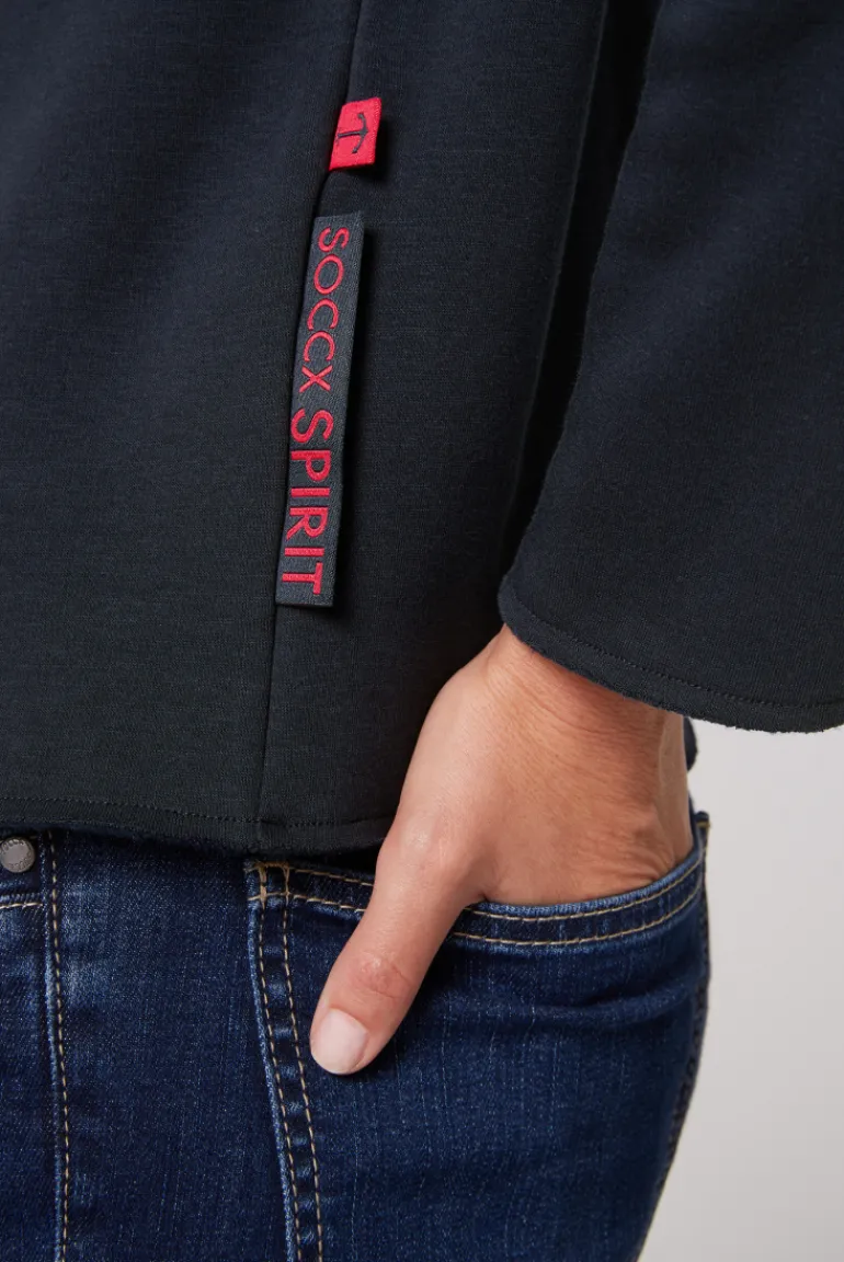 Best CAMP DAVID & SOCCX Bonded Sweatshirt mit Glossy-Print blue navy bluenavy