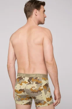 Store CAMP DAVID & SOCCX Boxershorts mit All Over Print, 2er-Pack desert / light khaki
