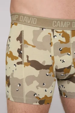 Store CAMP DAVID & SOCCX Boxershorts mit All Over Print, 2er-Pack desert / light khaki