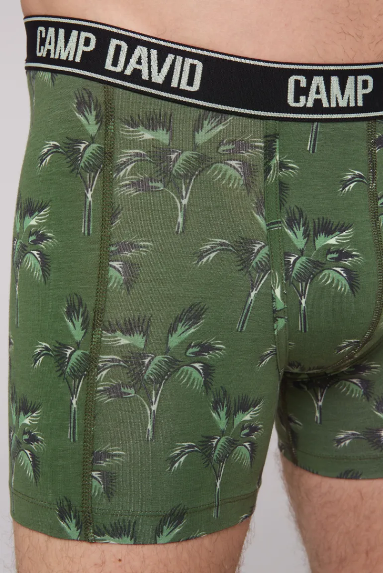 Discount CAMP DAVID & SOCCX Boxershorts mit All Over Print, 2er-Pack khaki / aqua