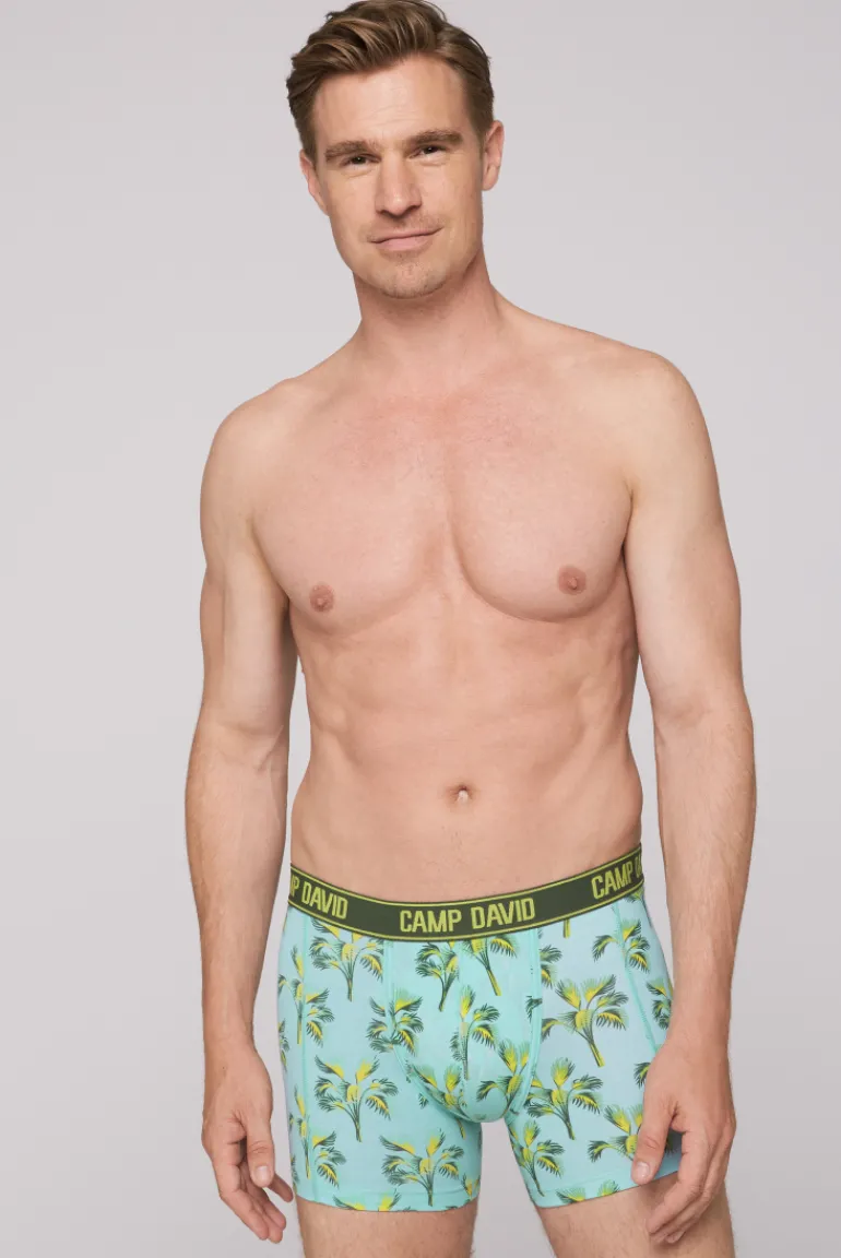 Discount CAMP DAVID & SOCCX Boxershorts mit All Over Print, 2er-Pack khaki / aqua