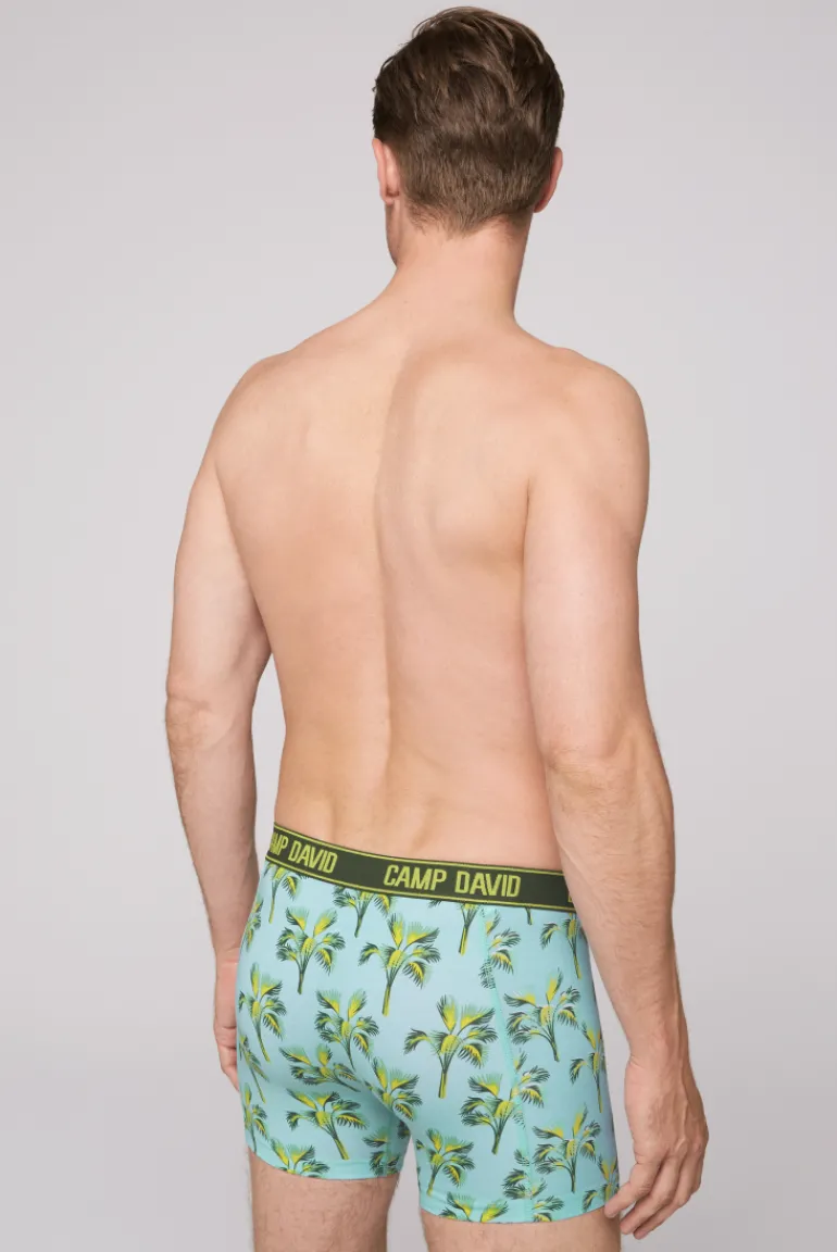 Discount CAMP DAVID & SOCCX Boxershorts mit All Over Print, 2er-Pack khaki / aqua