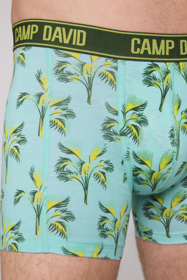 Discount CAMP DAVID & SOCCX Boxershorts mit All Over Print, 2er-Pack khaki / aqua