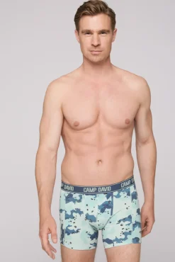 Clearance CAMP DAVID & SOCCX Boxershorts mit All Over Print, 2er-Pack light blue / anthra