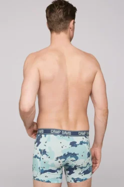 Clearance CAMP DAVID & SOCCX Boxershorts mit All Over Print, 2er-Pack light blue / anthra