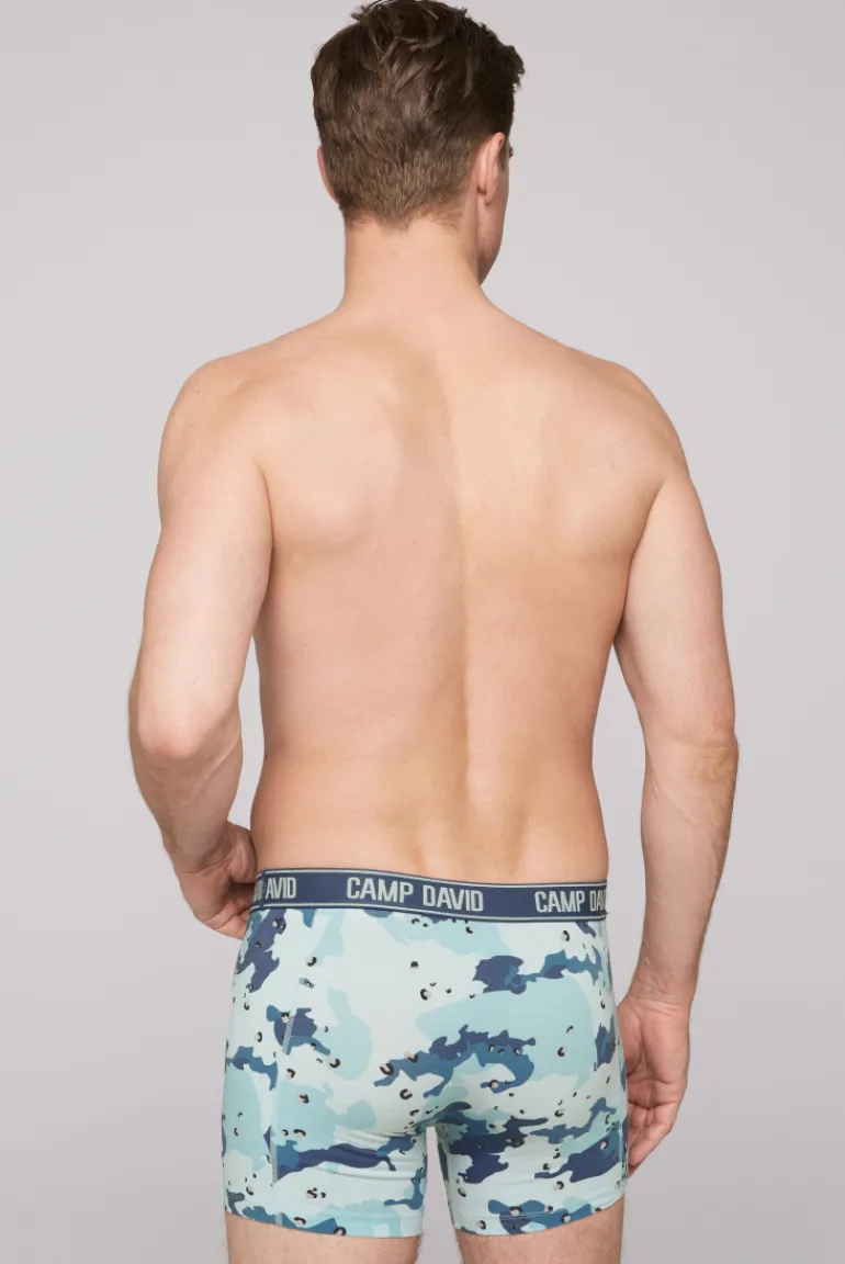 Clearance CAMP DAVID & SOCCX Boxershorts mit All Over Print, 2er-Pack light blue / anthra