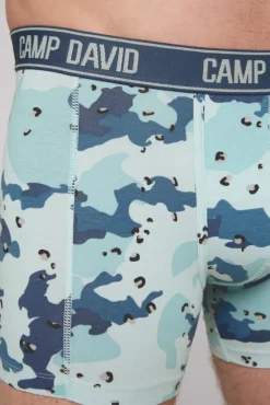 Clearance CAMP DAVID & SOCCX Boxershorts mit All Over Print, 2er-Pack light blue / anthra