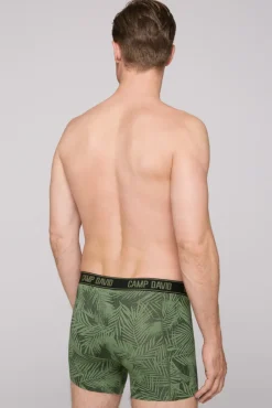 Outlet CAMP DAVID & SOCCX Boxershorts mit All Over Print, 2er-Pack khaki / sky blue khakikyblue