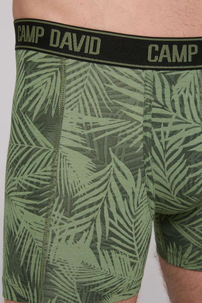 Outlet CAMP DAVID & SOCCX Boxershorts mit All Over Print, 2er-Pack khaki / sky blue khakikyblue