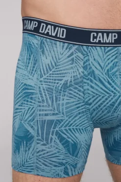 Outlet CAMP DAVID & SOCCX Boxershorts mit All Over Print, 2er-Pack khaki / sky blue khakikyblue