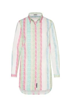 Store CAMP DAVID & SOCCX Bunt gestreifte Leinenbluse multi color multicolor