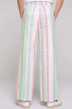 Cheap CAMP DAVID & SOCCX Bunt gestreifte Leinenhose multi color multicolor