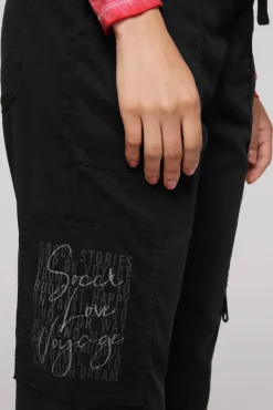 Cheap CAMP DAVID & SOCCX Cargohose mit Print Artwork black