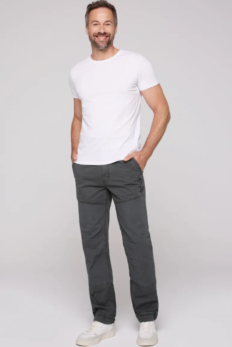 Best Sale CAMP DAVID & SOCCX Cargohose mit tonigen Canvas-Details granite