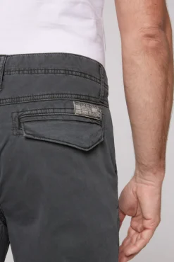 Best Sale CAMP DAVID & SOCCX Cargohose mit tonigen Canvas-Details granite