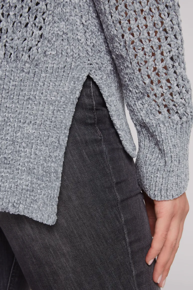Best CAMP DAVID & SOCCX Chenille-Cardigan mit Strickmuster cold grey coldgrey