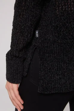 Cheap CAMP DAVID & SOCCX Chenille-Cardigan mit Strickmuster black
