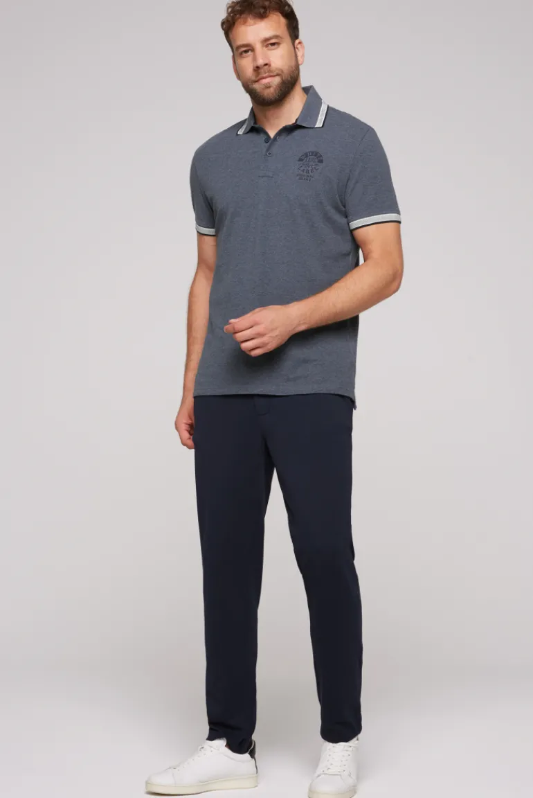 Fashion CAMP DAVID & SOCCX Chinohose mit Jogger-Details blue navy bluenavy