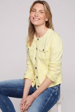 Best CAMP DAVID & SOCCX Coloured Jeansjacke JE:SSY faded yellow fadedyellow