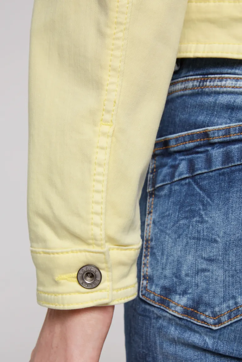 Best CAMP DAVID & SOCCX Coloured Jeansjacke JE:SSY faded yellow fadedyellow
