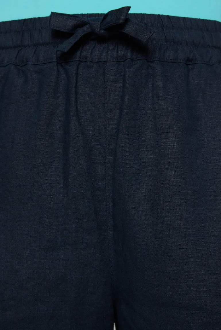 Online CAMP DAVID & SOCCX Culotte aus Leinen mit Elastikbund blue navy bluenavy