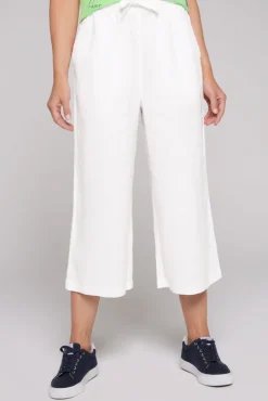 Store CAMP DAVID & SOCCX Culotte aus Leinen mit Elastikbund opticwhite