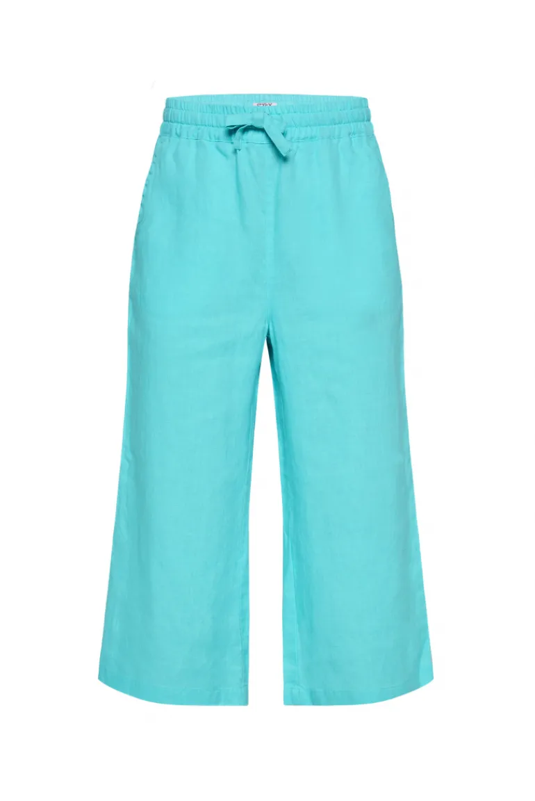 Online CAMP DAVID & SOCCX Culotte aus Leinen mit Elastikbund lagoon blue lagoonblue