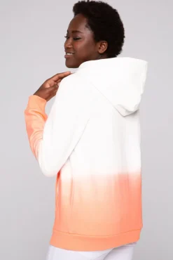 Cheap CAMP DAVID & SOCCX Dip Dye Hoodie mit Logo Print ivory