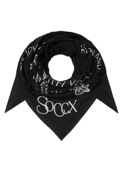 Best CAMP DAVID & SOCCX Dreieckstuch im Materialmix mit Artwork black
