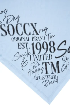Cheap CAMP DAVID & SOCCX Dreieckstuch im Materialmix mit Artwork cool blue coolblue