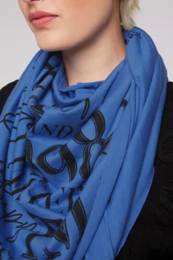 Online CAMP DAVID & SOCCX Dreieckstuch im Materialmix mit Artwork vividblue
