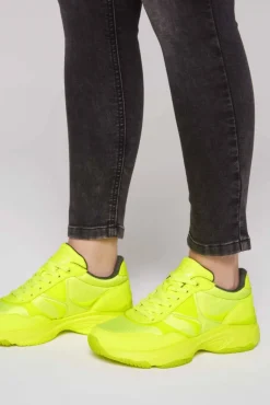 Discount CAMP DAVID & SOCCX Fashion Sneaker im tonigen Materialmix neon lime neonlime