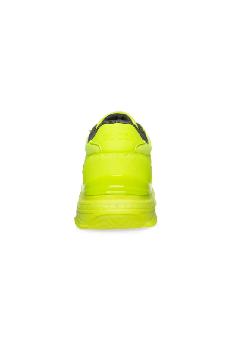 Discount CAMP DAVID & SOCCX Fashion Sneaker im tonigen Materialmix neon lime neonlime