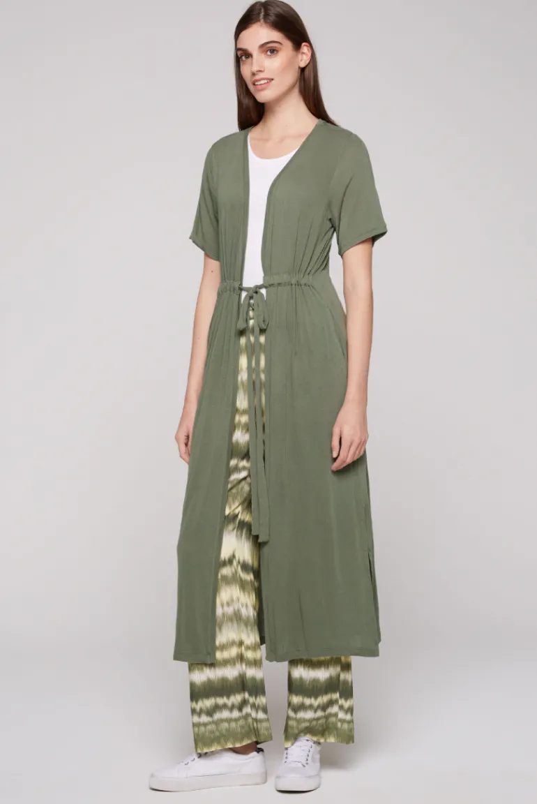 Cheap CAMP DAVID & SOCCX Feinstrick-Cardigan mit Rücken-Print desert olive desertolive