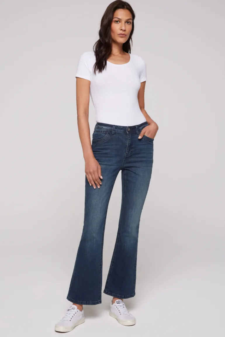 Outlet CAMP DAVID & SOCCX Flared Jeans PA:LA Regular Fit deep sea deepsea