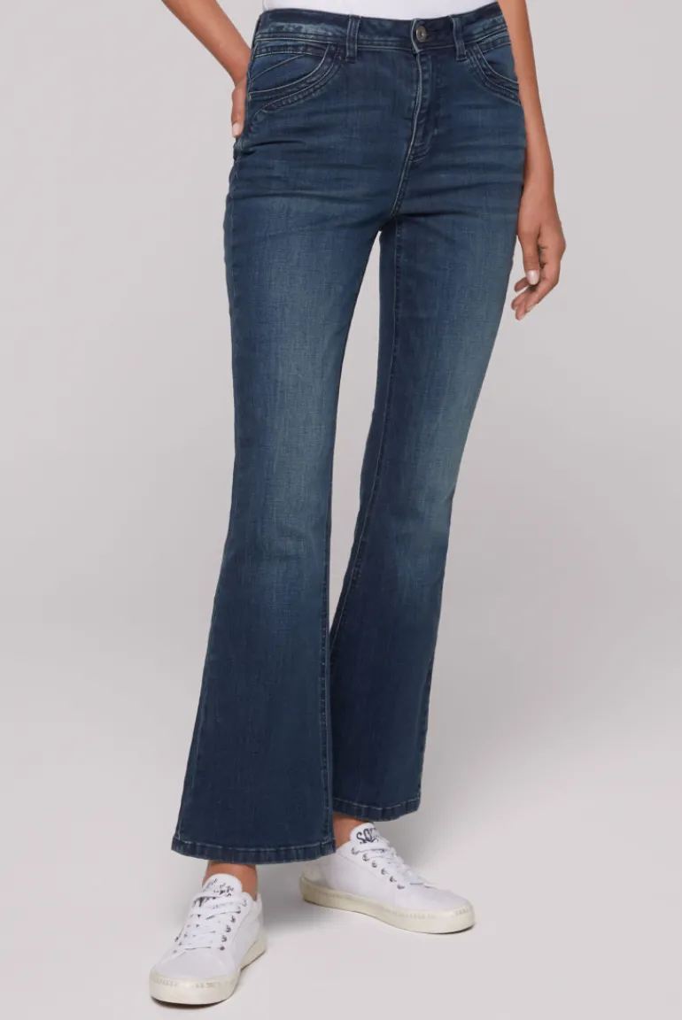 Flash Sale CAMP DAVID & SOCCX Flared Jeans PA:LA Regular Fit deep sea deepsea