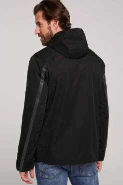 Store CAMP DAVID & SOCCX Funktionsjacke mit Kapuze und Tapes black