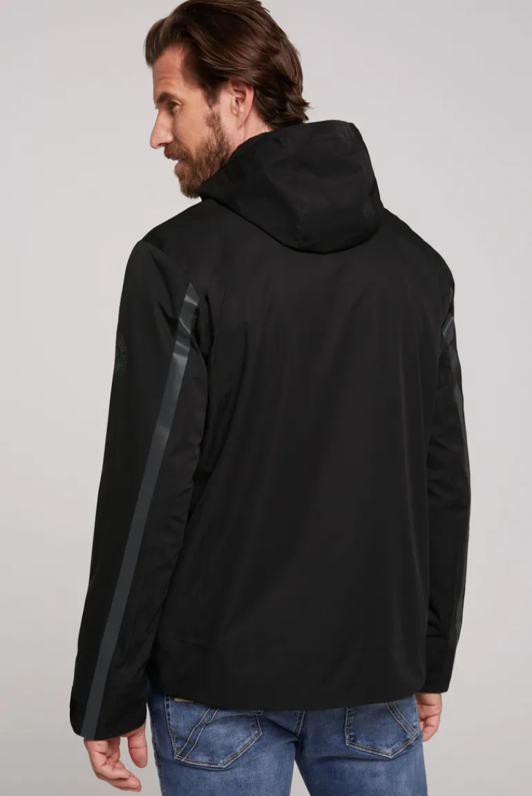 Store CAMP DAVID & SOCCX Funktionsjacke mit Kapuze und Tapes black